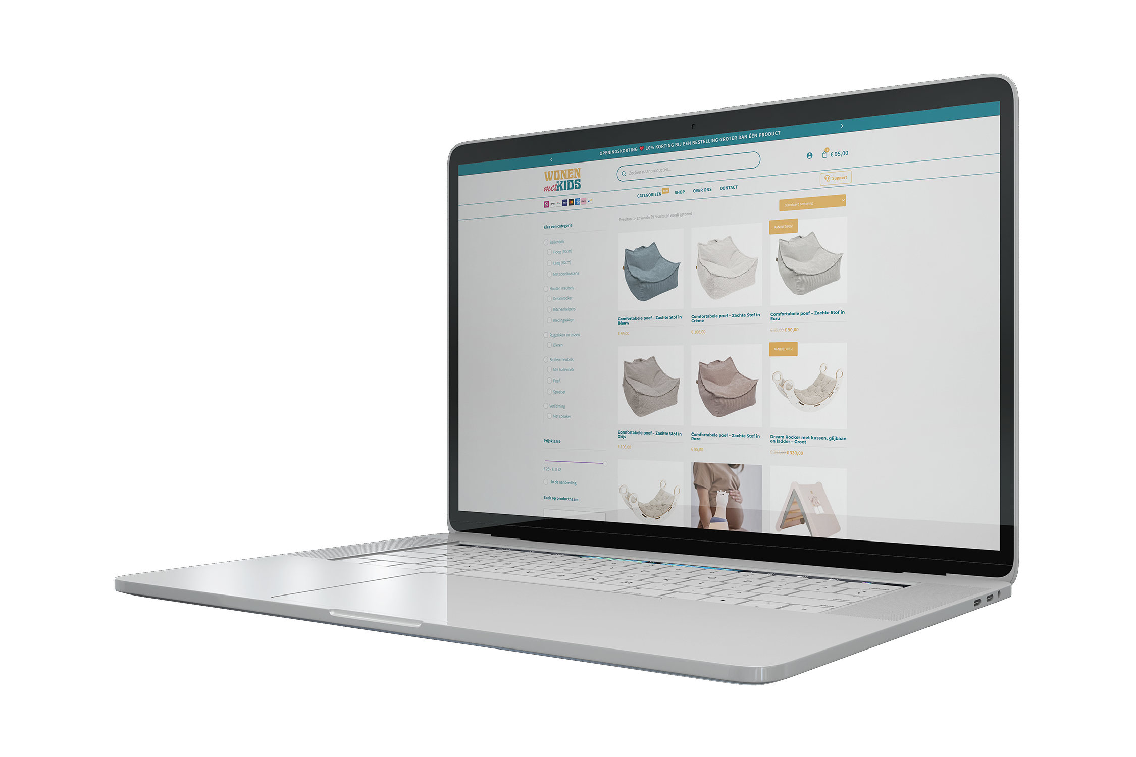 Wonen met Kids webshop laten maken